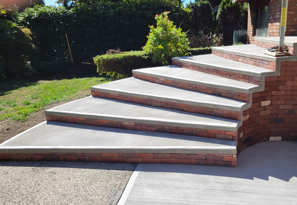 Concrete staircase