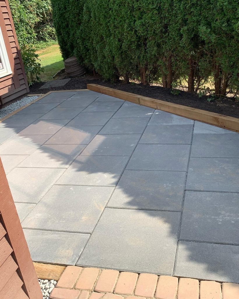 Backyard concrete pad