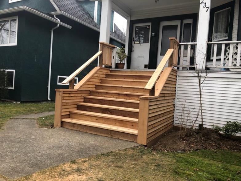 carpentry deck staircase