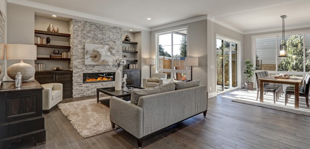 Newly renovated living room